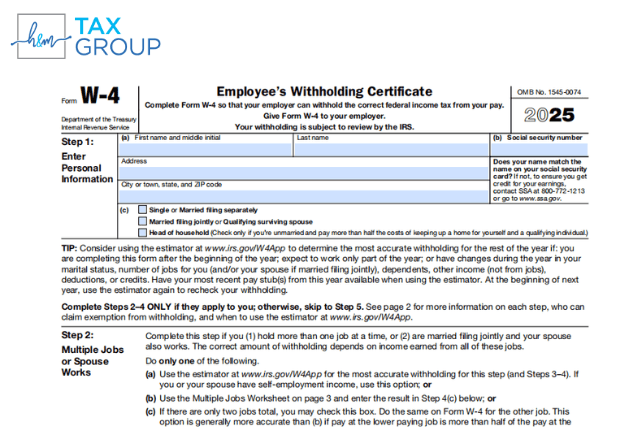 W-4 form